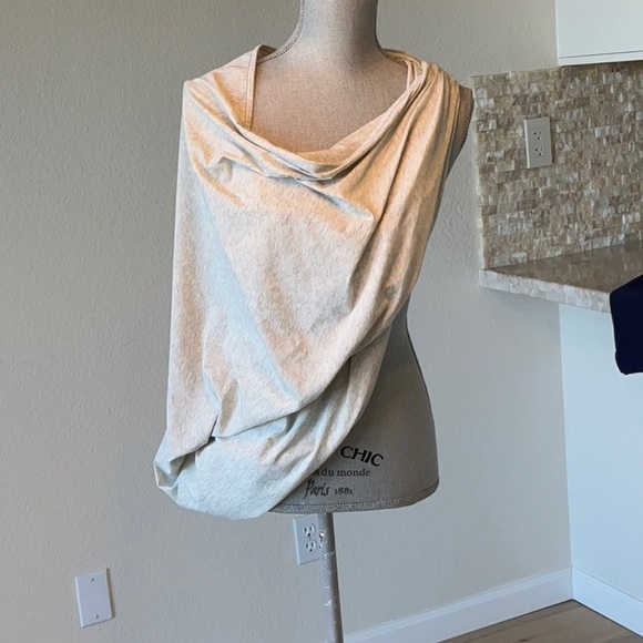 NWT. Lululemon Sage Scarf Cotton One Size Beige/Gray - Picture 2 of 6